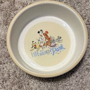 Disney Cream Dog Bowl with Dalmatian Design
